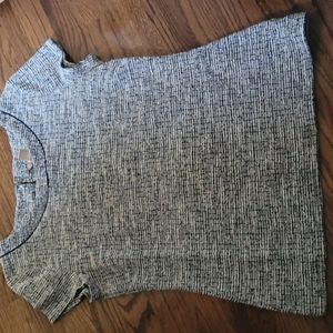 Banana Republic, Size S, black and white, knitted work blouse